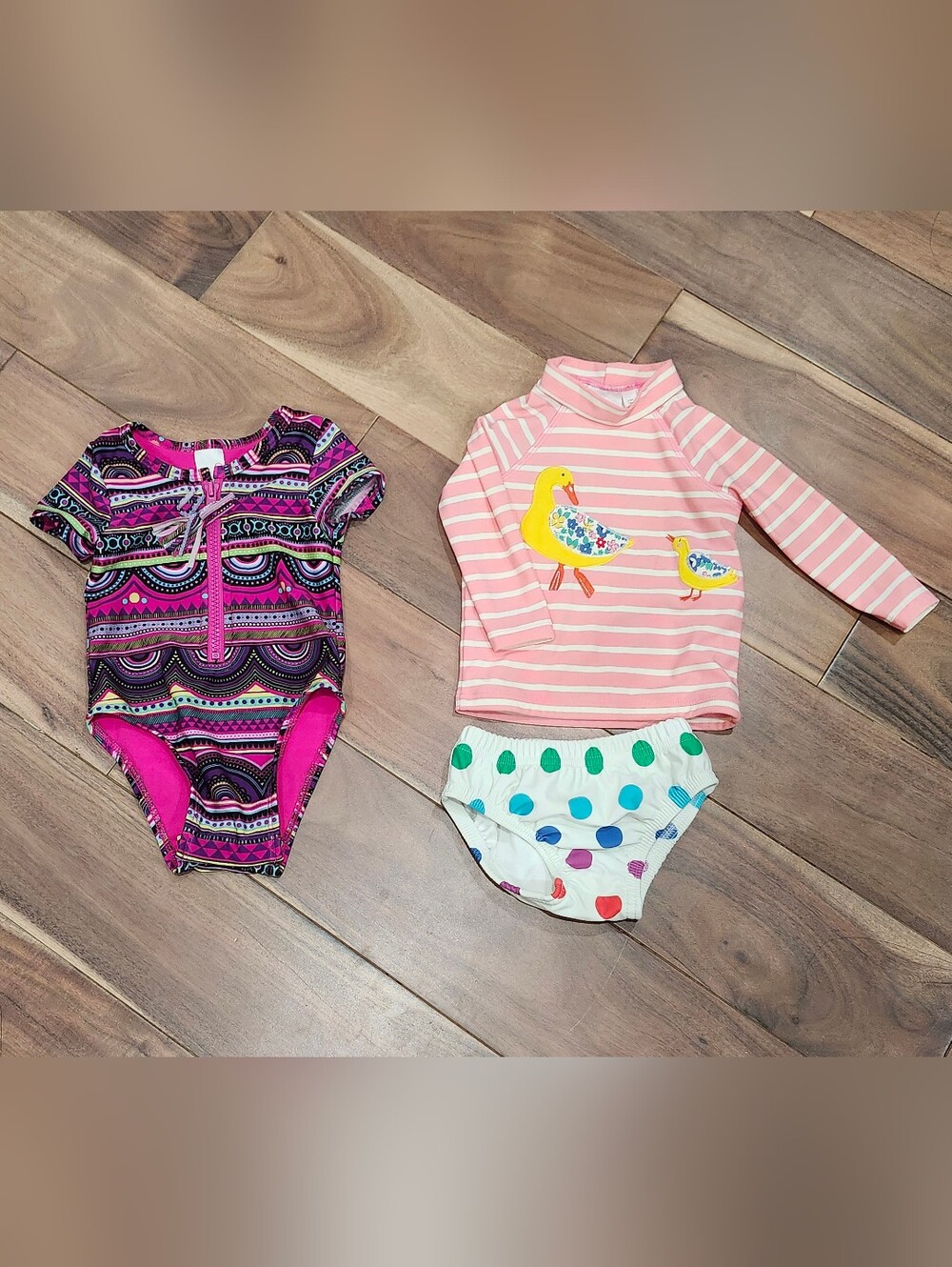 Boden Primary Cat & Jack Swim Bundle 6-12 mo